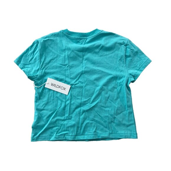 Wildfox Tennis Club Jamie Tee Turquoise ( S ) - Picture 3 of 3